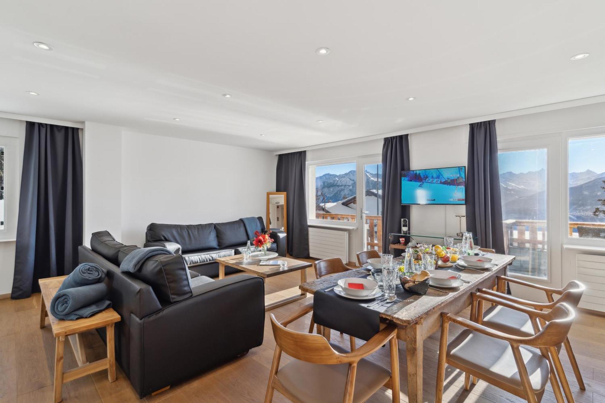 Crans Montana Suites Bagian luar foto